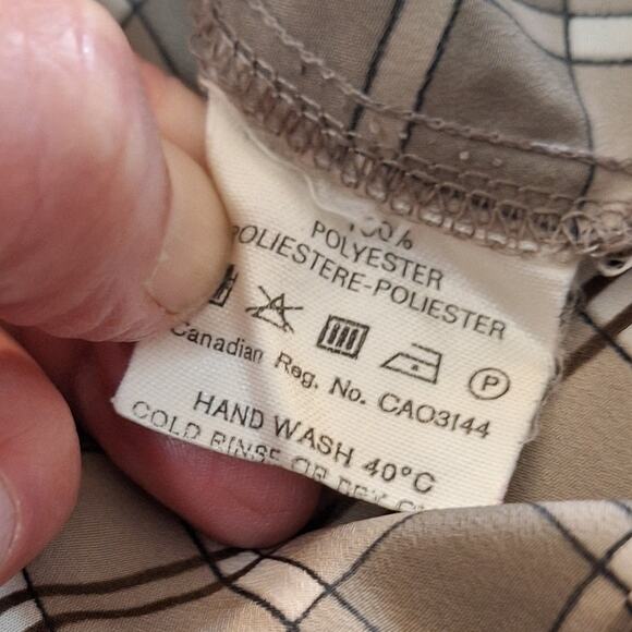 Jaeger Shirt Women's Medium Vintage Preppy Plaid Light Academia Regency Regal - Picture 9 of 9